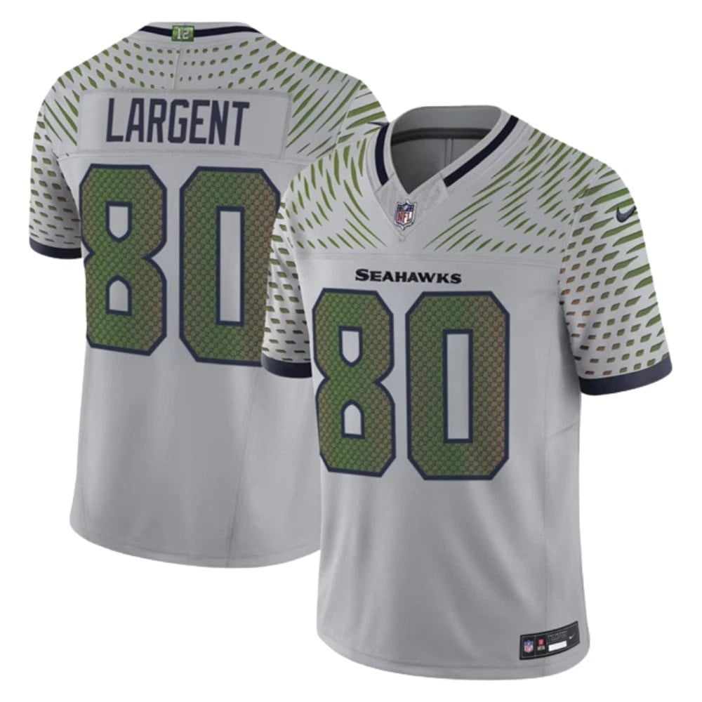 Steve Largent Seattle Seahawks 2025 F.U.S.E. ï¿½ï¿½ï¿½Rivalriesï¿½ï¿½ï¿½ Vapor Jersey - Grey