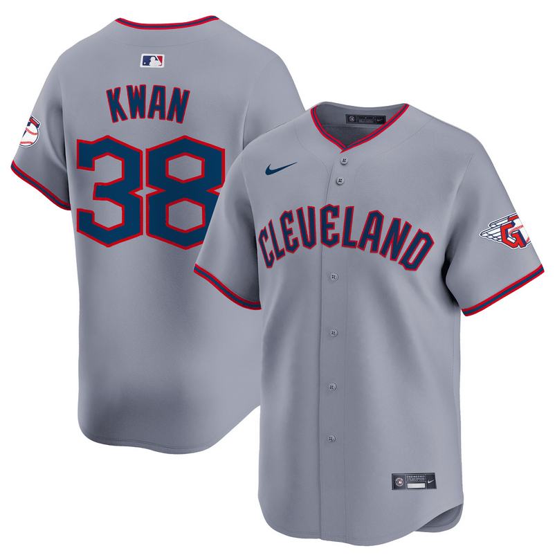 Steven Kwan Cleveland Guardians 2025 Vapor Premier Limited Jersey - Gray