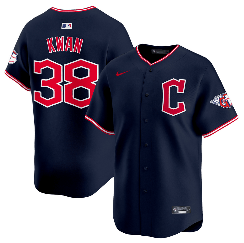 Steven Kwan Cleveland Guardians 2025 Vapor Premier Limited Jersey - Navy