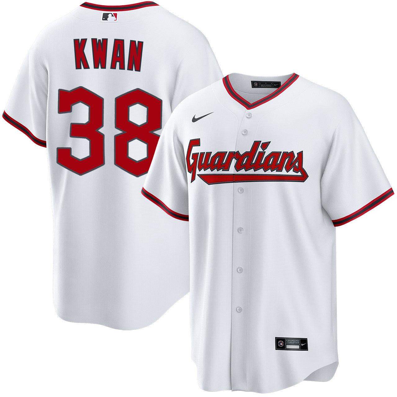 Steven Kwan Cleveland Guardians 2026 Home Jersey - White