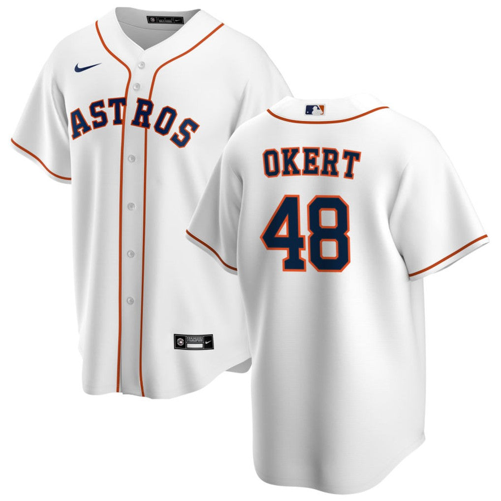 Steven Okert Houston Astros 2026 Home Jersey - White