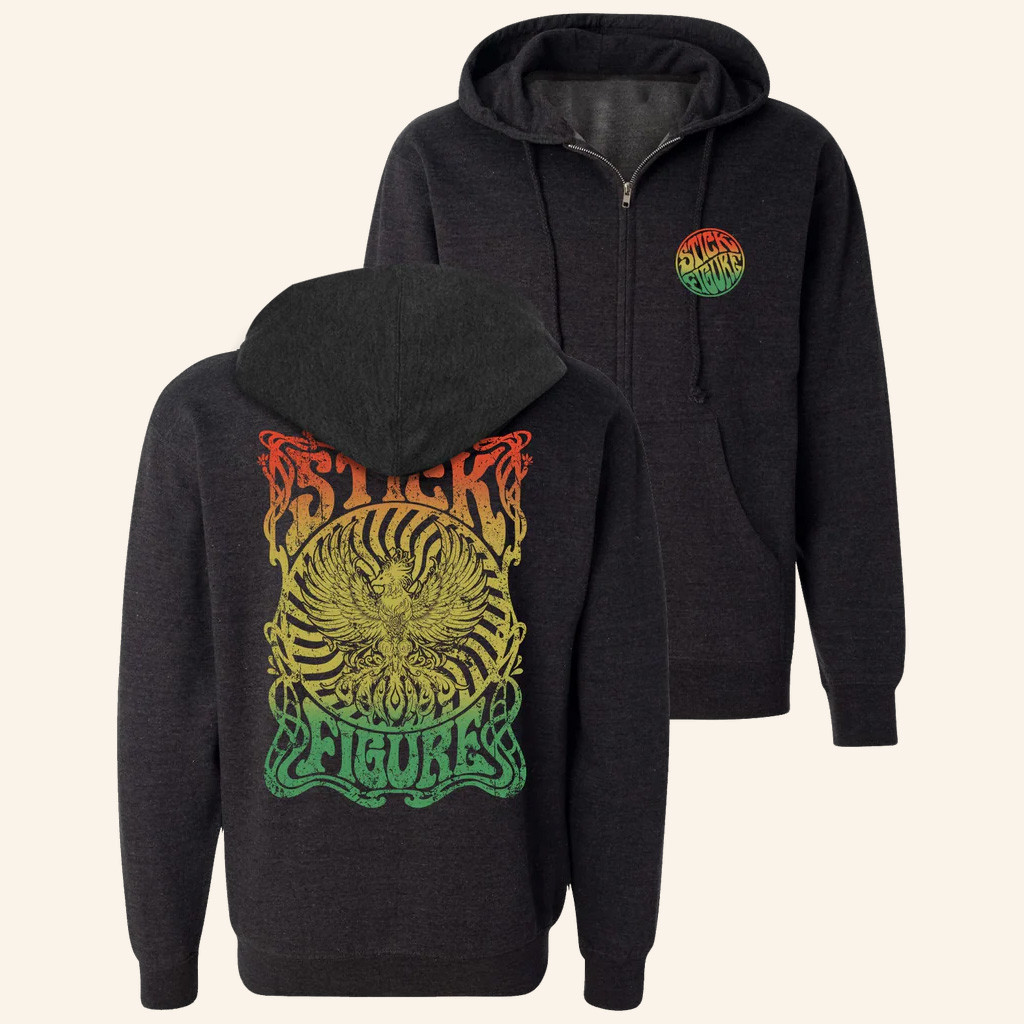 Stick Figure Merch Rasta Phoenix Zip Hoodie Unique Gifts For Husband