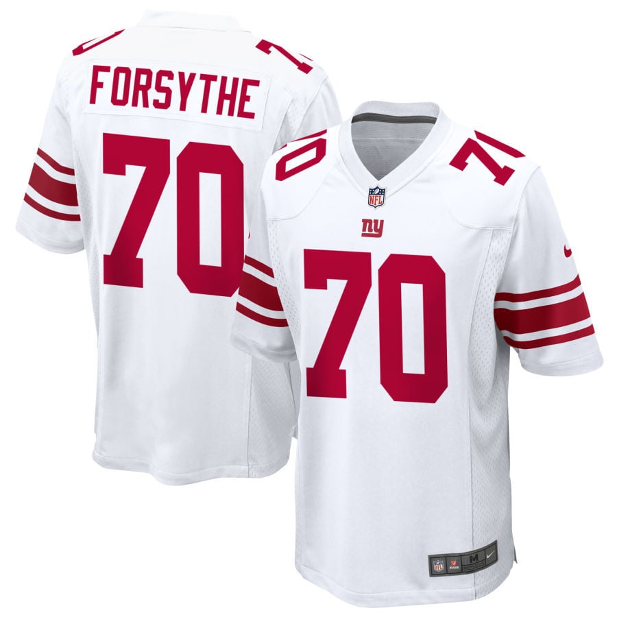 Stone Forsythe New York Giants 2025 Game Jersey - White