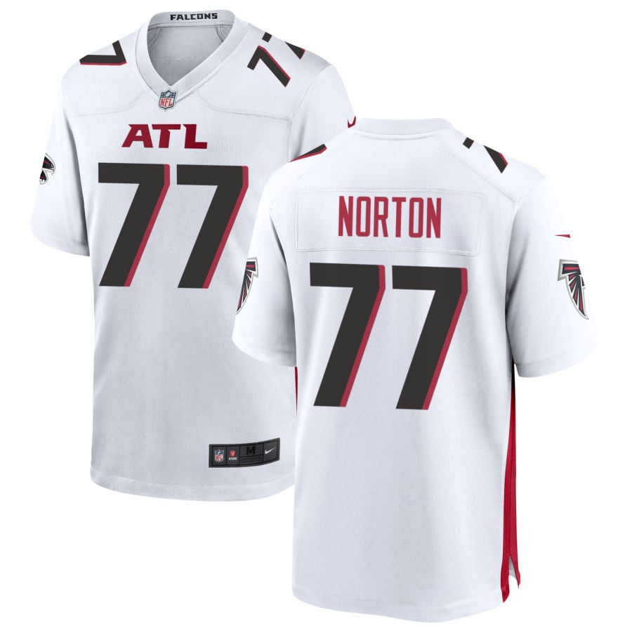 Storm Norton Atlanta Falcons 2025 Game Jersey - White