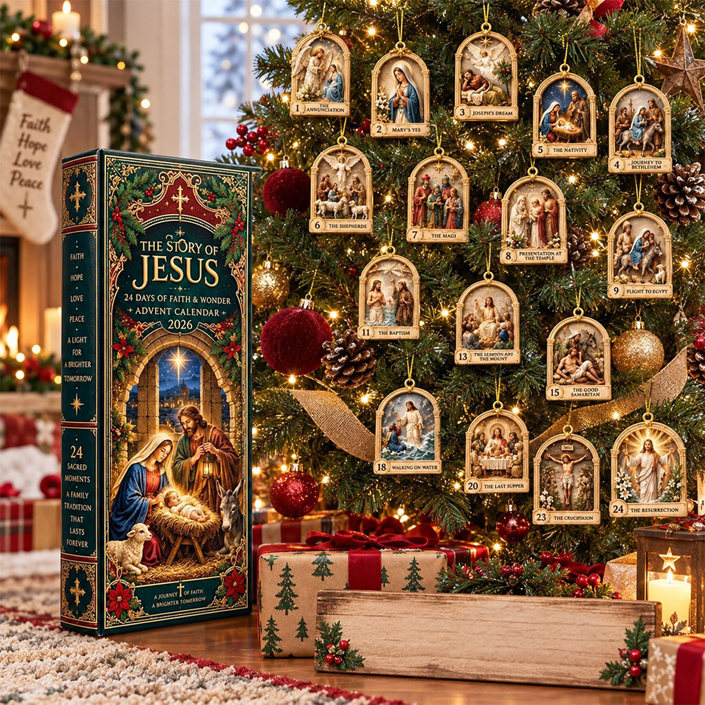 Story Of Jesus Advent Calendar 2026 24 Days Of Faith And Wonder Christmas Ornaments Faith Gifts