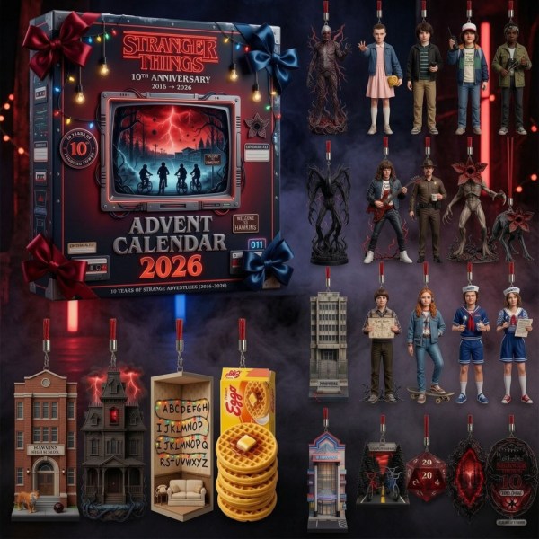 Stranger Things 10th Anniversary 2026 Advent Calendar Christmas Ornaments Stranger Things Merch - Image 2