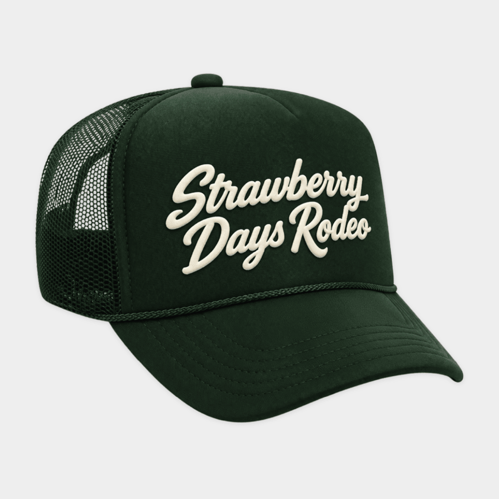 Strawberry Tee Merch 2026 Strawberry Day Rodeo Trucker Hat Gift Ideas For Brother