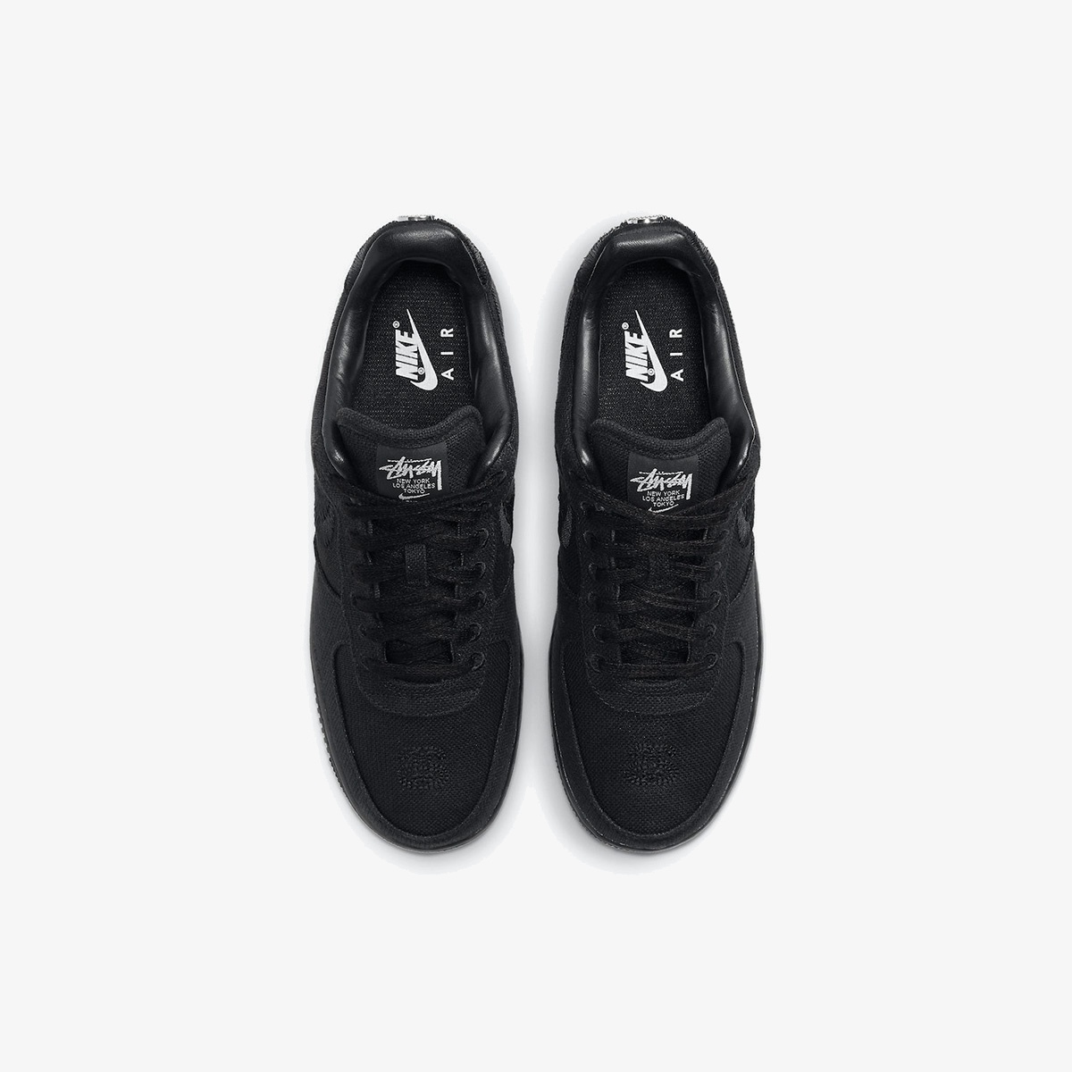 Stussy x Nike Air Force 1 Low 'Triple Black' - Image 4