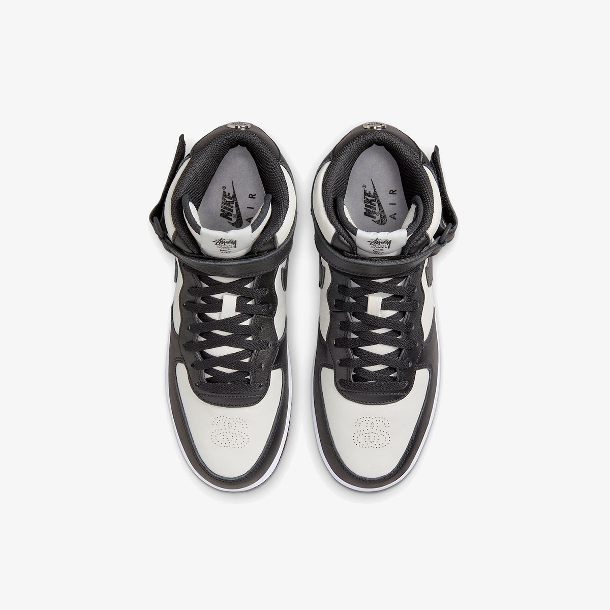 Stussy x Nike Air Force 1 Mid 'Black White' - Image 4