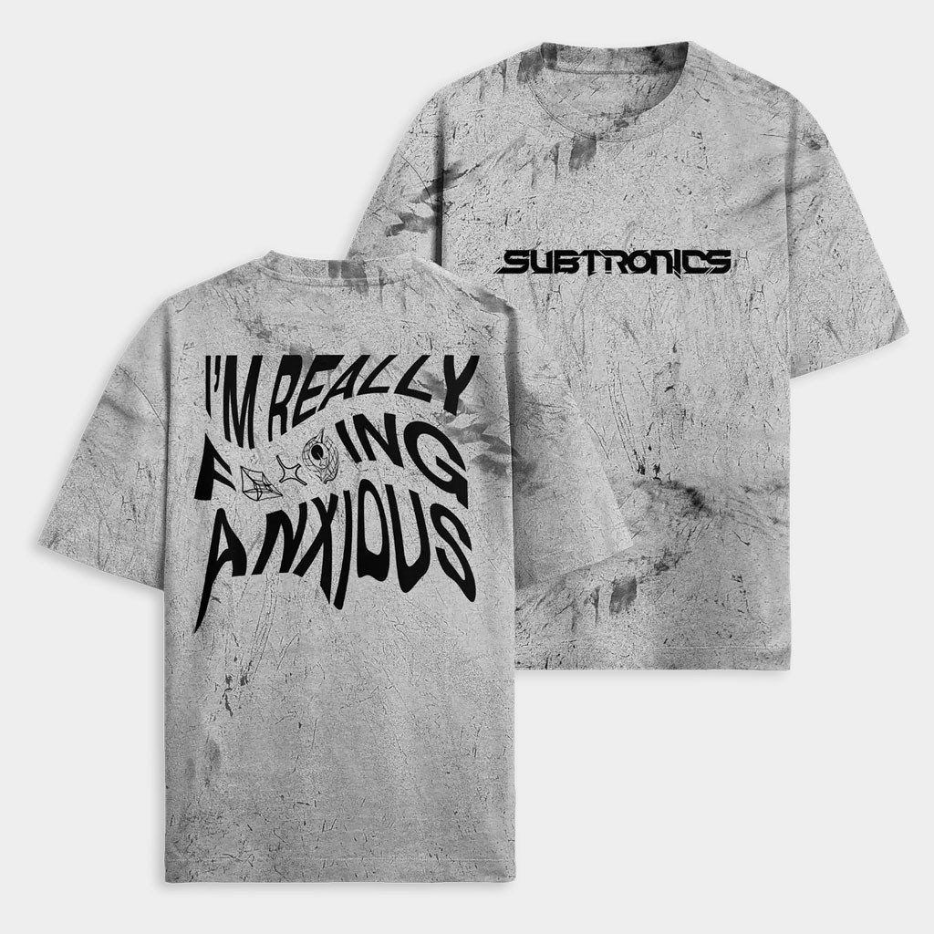 Subtronics Merch 2026 Anxious Tie Dye T-Shirt Subtronics Shirt Top Father's Day Gifts