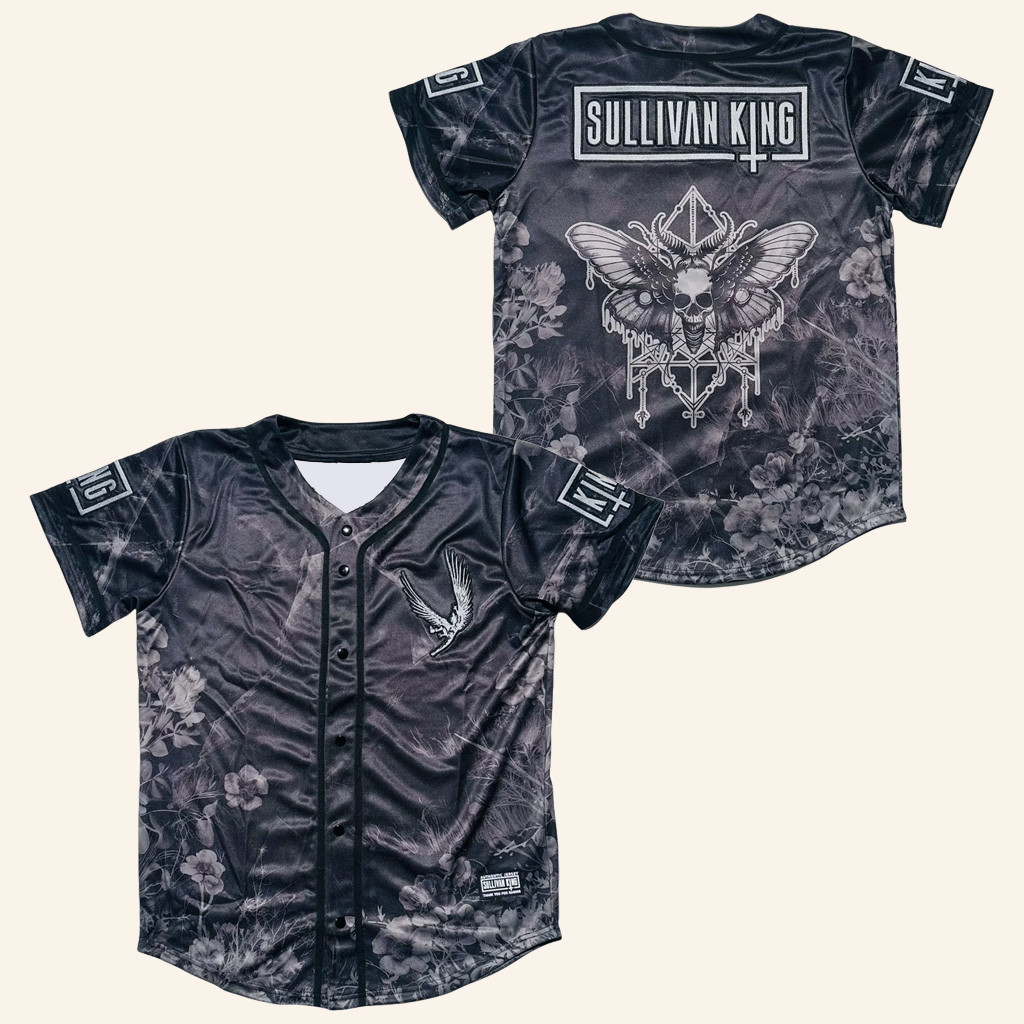 Sullivan King Merch 2025 Monochrome Mothpit Baseball Jersey Gifts For Brother