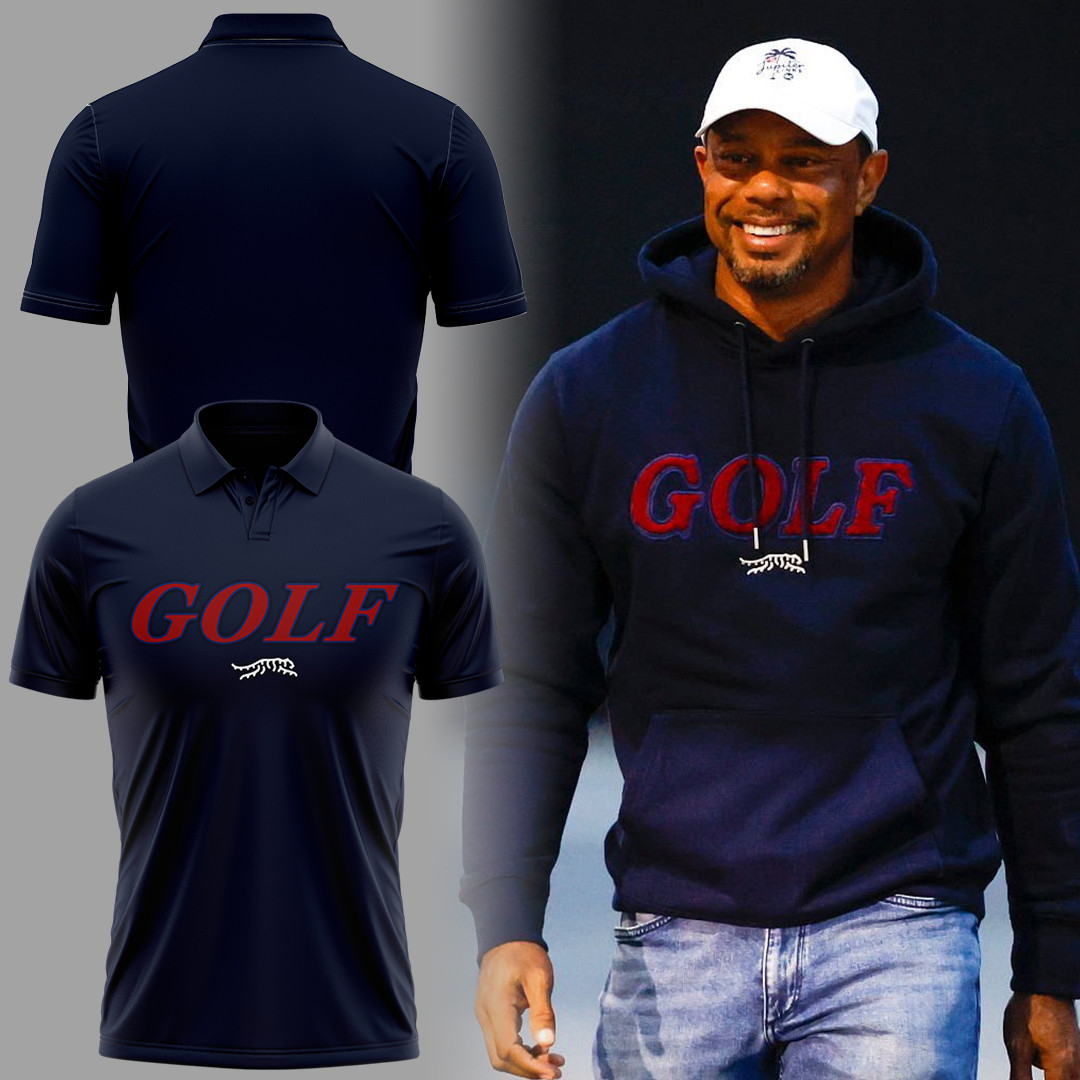 Sun Day Red X Tiger Woods GOLF Polo Shirt For Men Golfer Clothing Father's Day Gifts