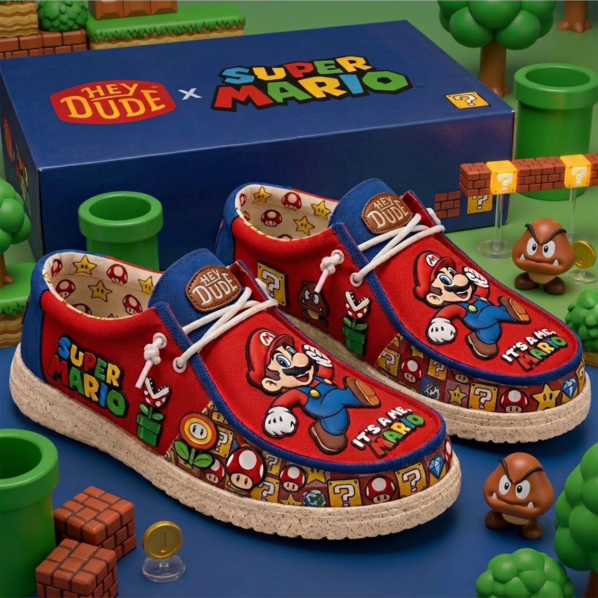 Super Mario Merch It's A Me Mario Shoes Birthday Gift For Friends