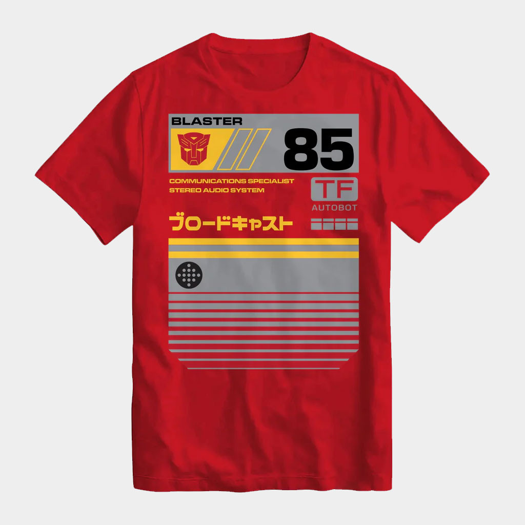 Super7 Merch 2026 Transformers Blaster Cassette T-Shirt Gifts For Sci Fi Fans