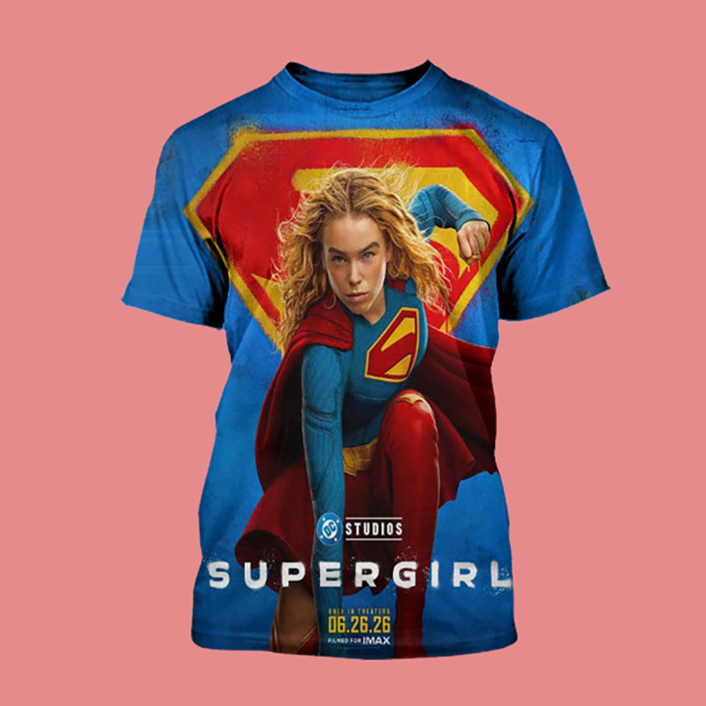 Supergirl Movie 2026 New Poster In Theaters June 26 2026 Shirt Supergirl Merch Her Gifts