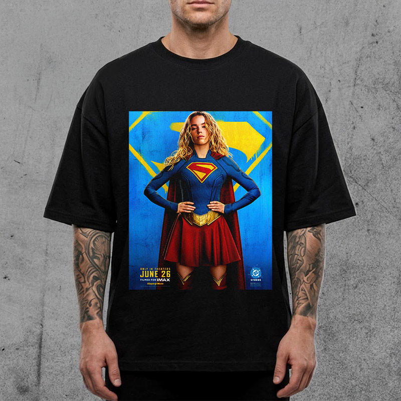 Supergirl Poster Only In Theaters June 26 2026 T-Shirt Supergirl Merch Gifts For Movie Lovers