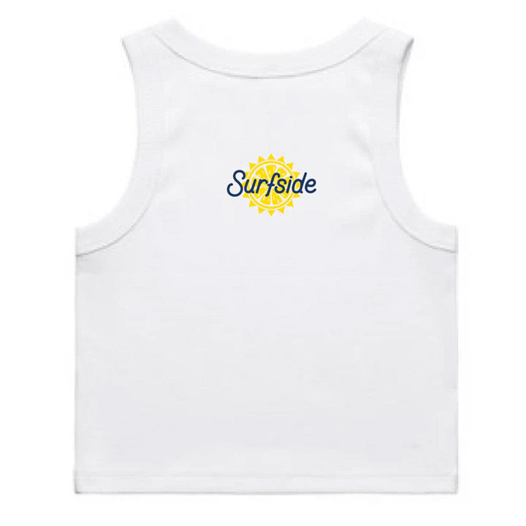 Surfside Merch Surfside Ribbed Cropped Tank Top White Gifts For Her