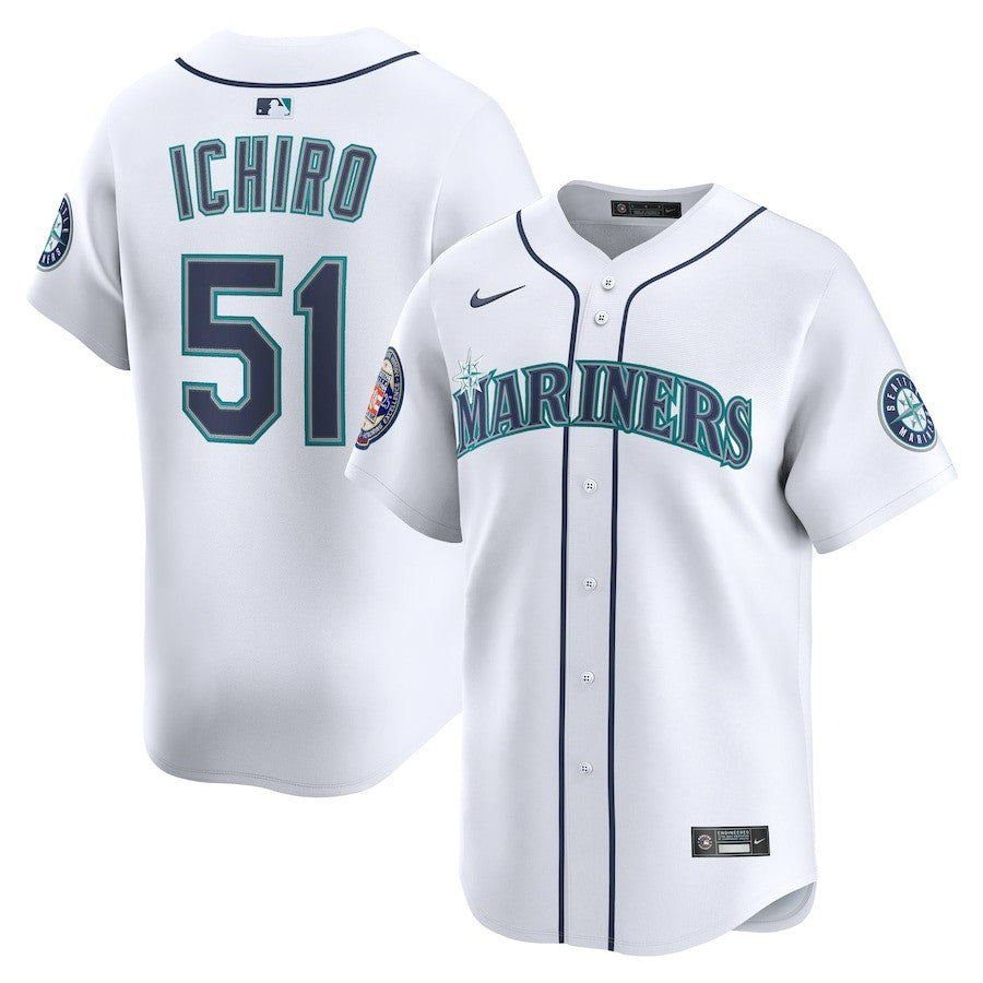 Suzuki Ichiro Seattle Mariners 2025 National Baseball Hall of Fame Home Limited Player Jersey - White