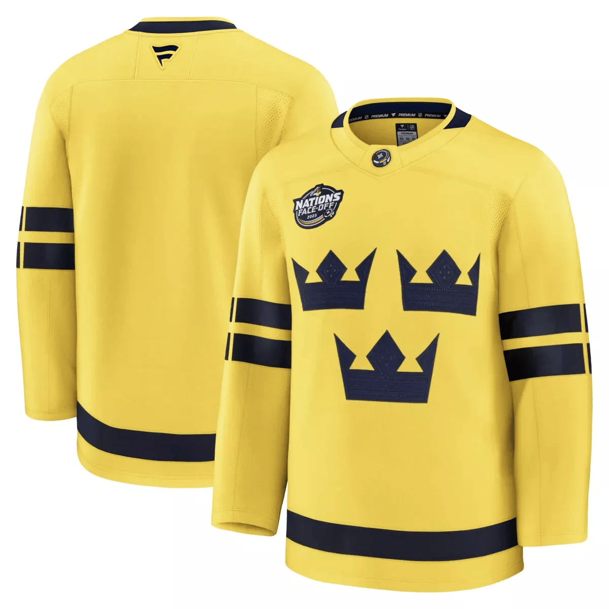 Sweden 2025 4 Nations Face-Off Premium Yellow Jersey