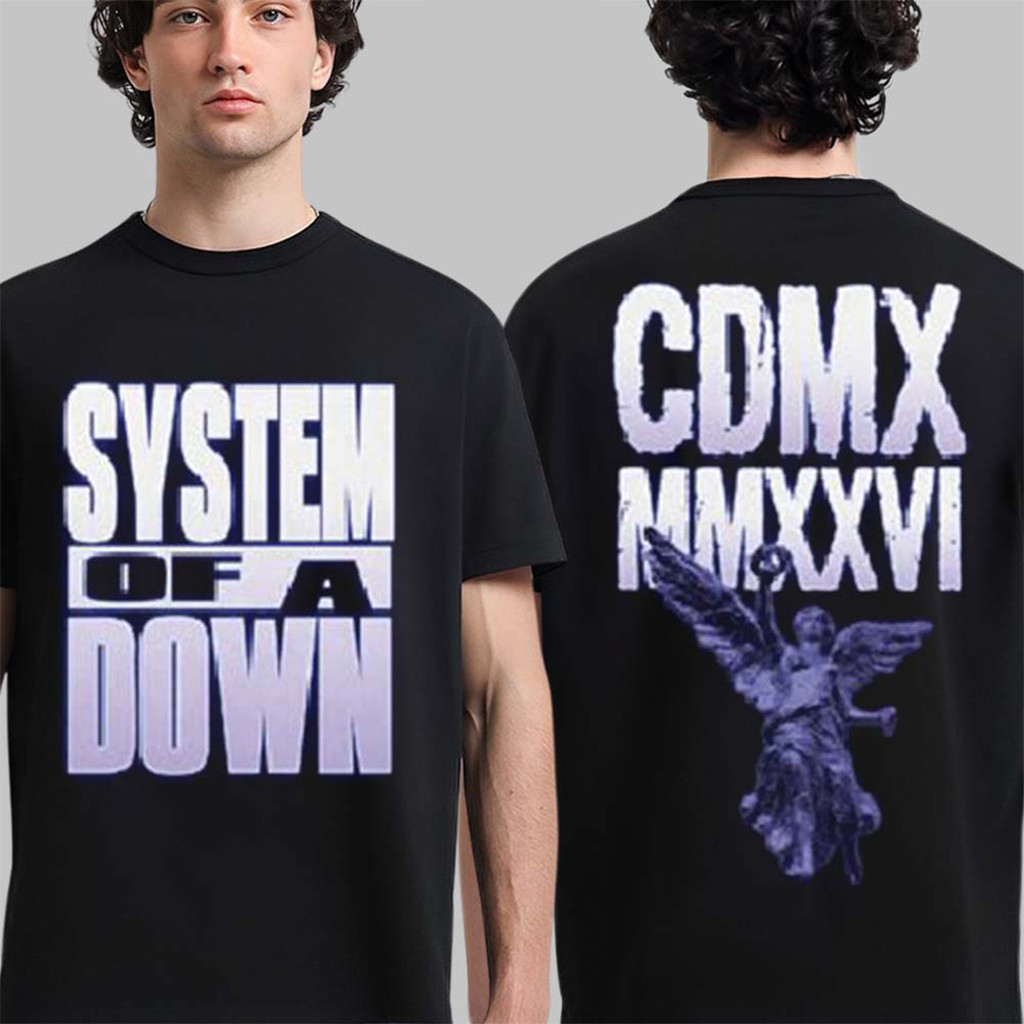 System Of A Down CDMX Mexico 2026 Pop Up Shop T-Shirt System Of A Down Merch Step Dad Gifts