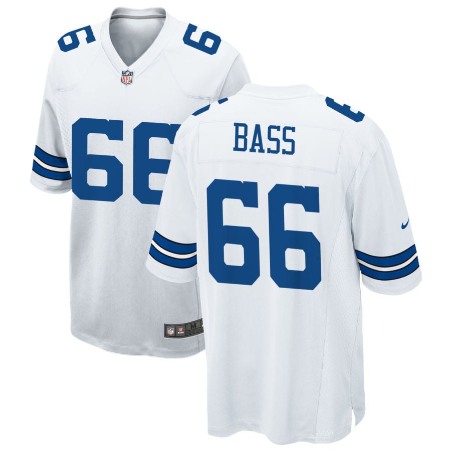 T.J. Bass Dallas Cowboys 2025 Game Jersey - White