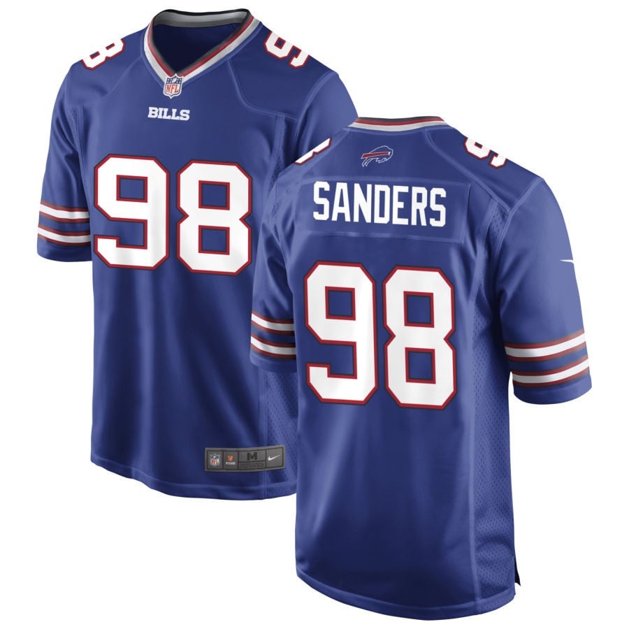 T.J. Sanders Buffalo Bills 2025 Game Jersey - Royal