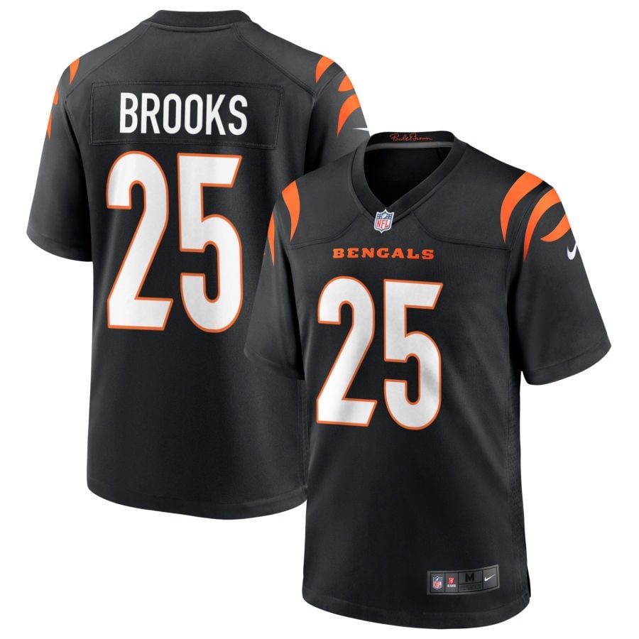 Tahj Brooks Cincinnati Bengals 2025 Game Jersey - Black