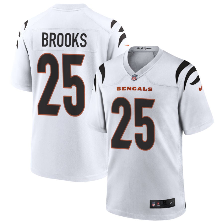 Tahj Brooks Cincinnati Bengals 2025 Game Jersey - White