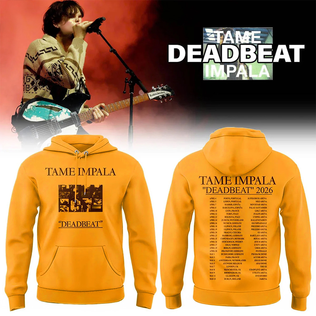 Tame Impala Merch Deadbeat Hoodie Tame Impala Concert Merch 2026 Gifts For Music Lovers