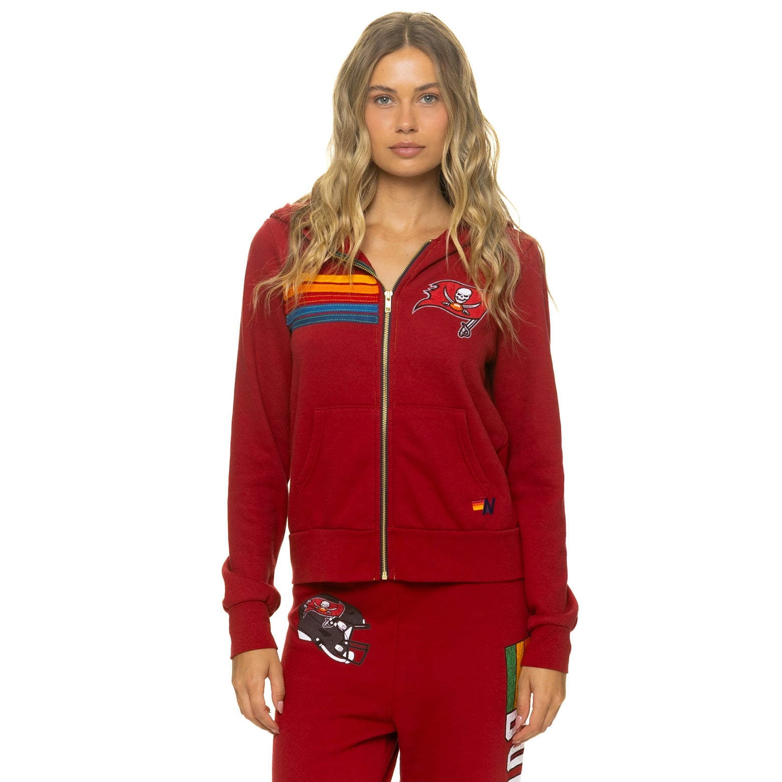 Tampa Bay Buccaneers Aviator Nation X NFL 2026 Merch Buccaneers Zip Hoodie Football Themed Gift