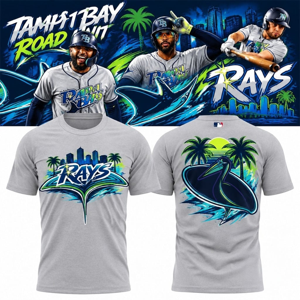 Tampa Bay Rays 2026 Road Special Uniform Shirt TB Rays Merch Baseball Enthusiast Gifts
