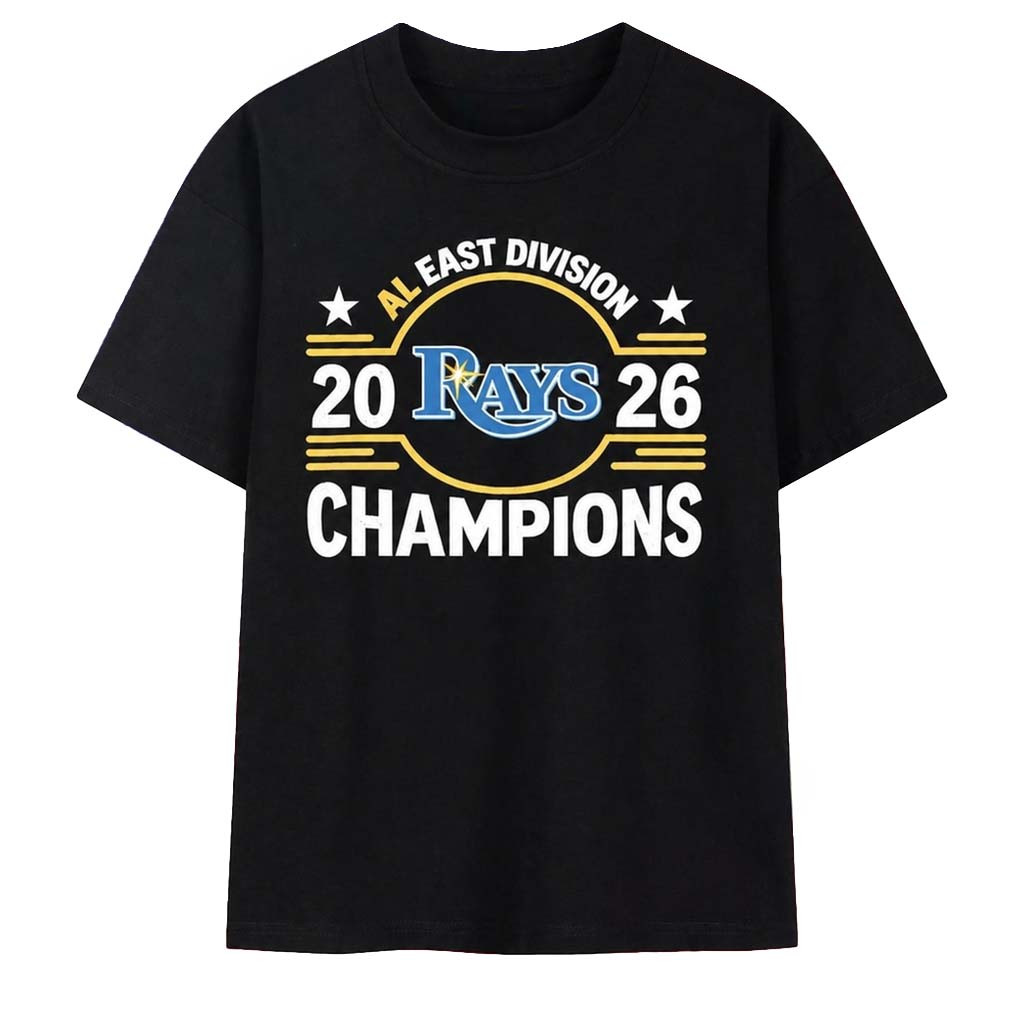 Tampa Bay Rays Baseball AL East Division 2026 Champions T-Shirt TB Rays Merch Gift For Fan