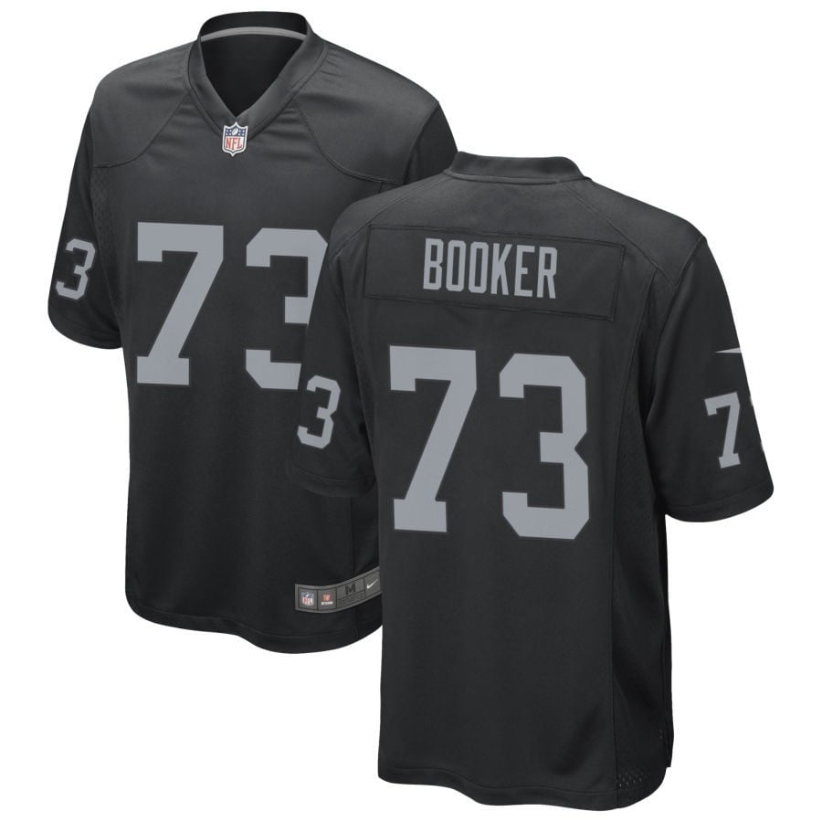 Tank Booker Las Vegas Raiders 2025 Game Jersey - Black