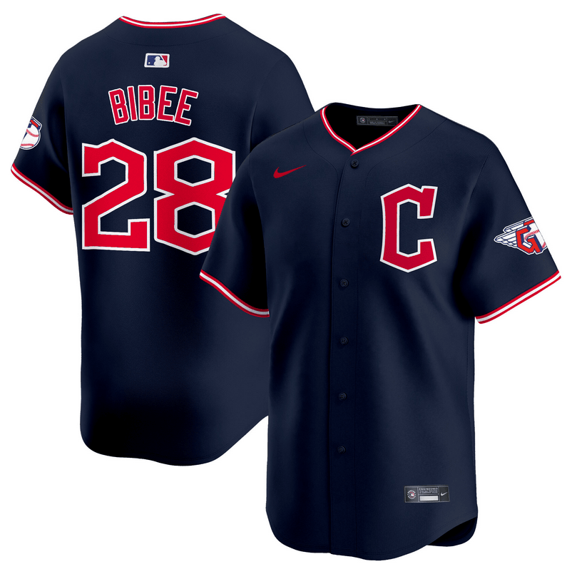 Tanner Bibee Cleveland Guardians 2025 Vapor Premier Limited Jersey - Navy