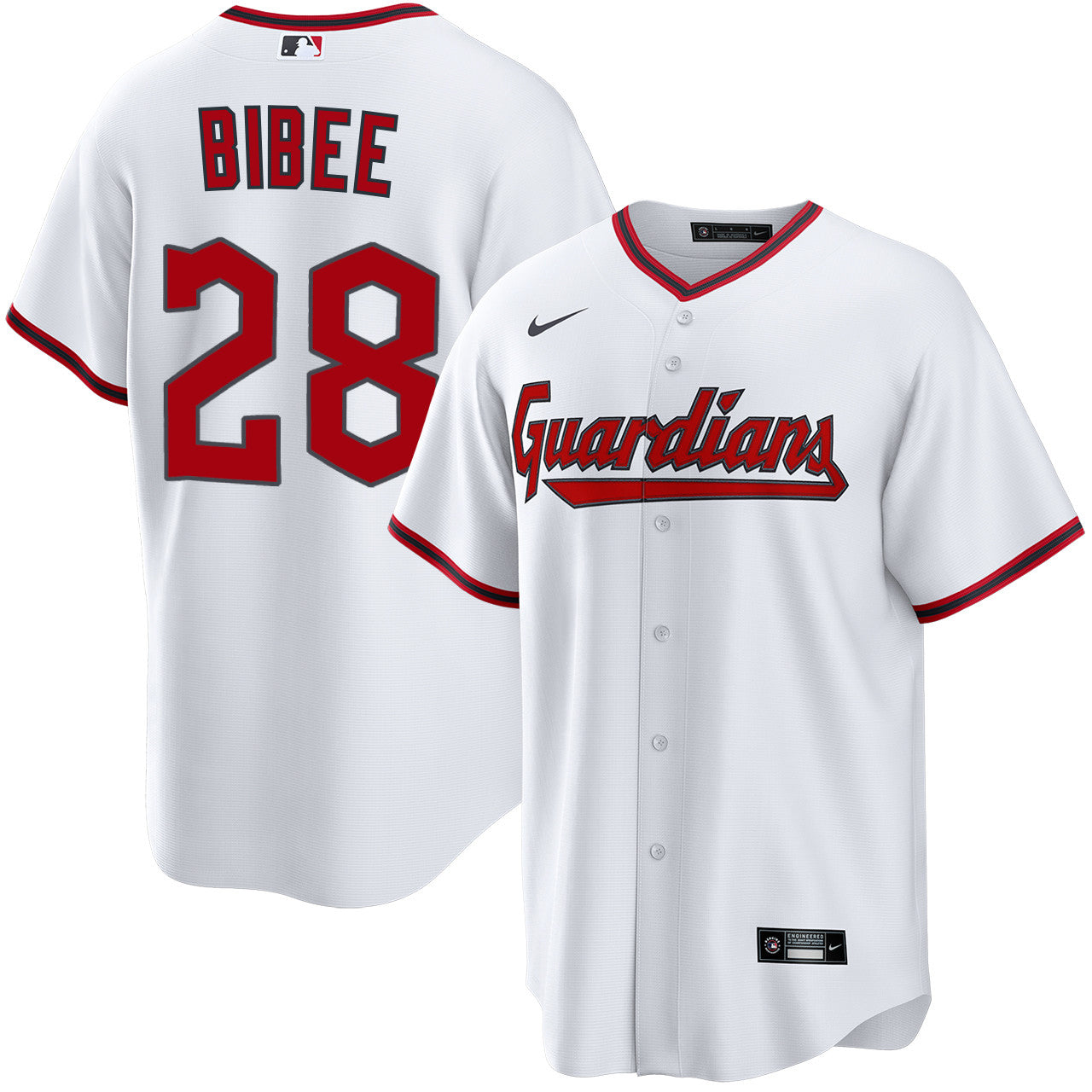 Tanner Bibee Cleveland Guardians 2026 Home Jersey - White