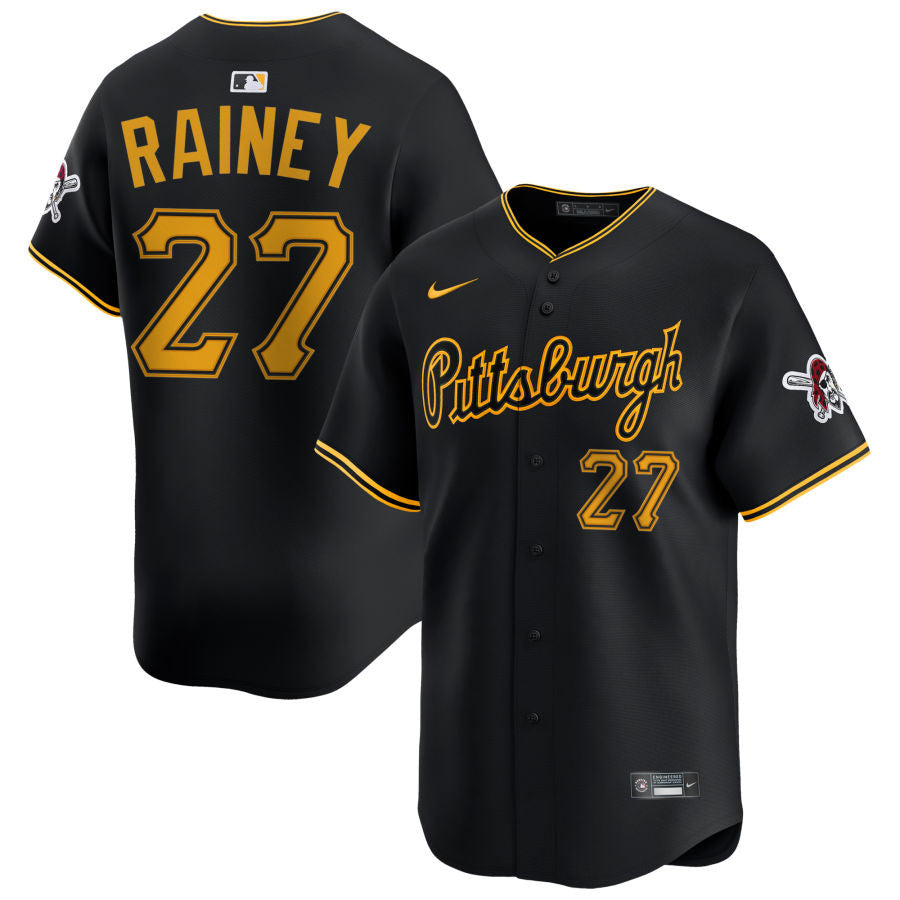 Tanner Rainey Pittsburgh Pirates 2025 Alternate Limited Jersey - Black