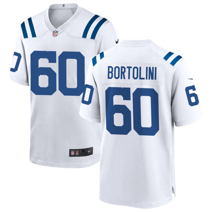 Tanor Bortolini Indianapolis Colts 2025 Game Jersey - White