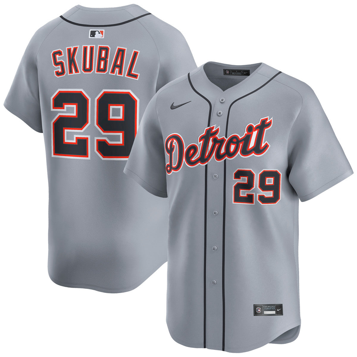 Tarik Skubal Detroit Tigers 2026 Road Limited Jersey - Grey