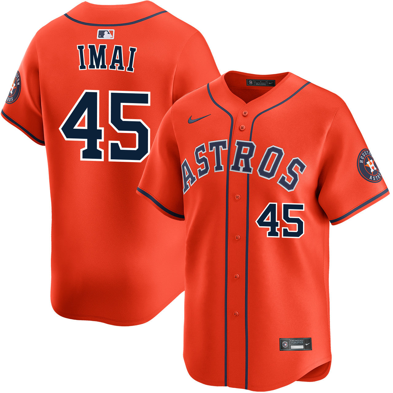 Tatsuya Imai Houston Astros 2026 Alternate Limited Jersey - Orange