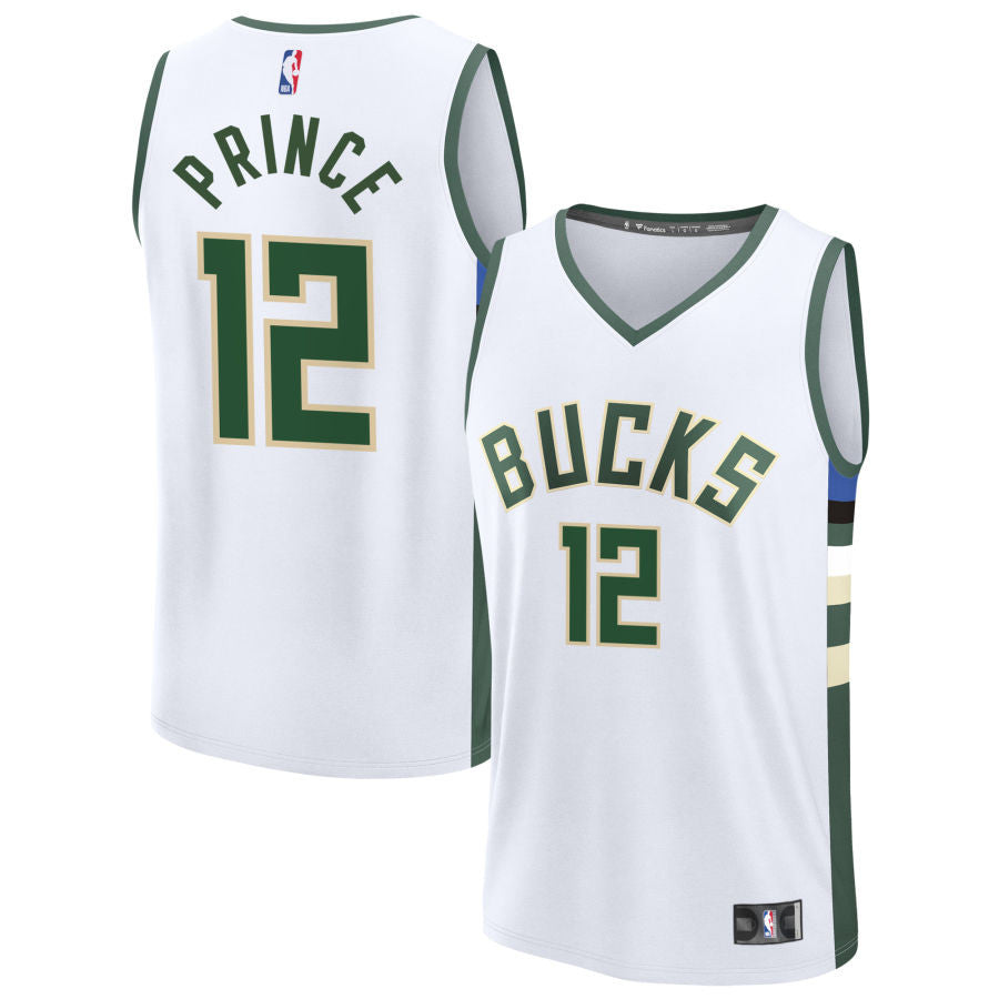 Taurean Prince Milwaukee Bucks 2025 Fast Break Association Edition Jersey - White