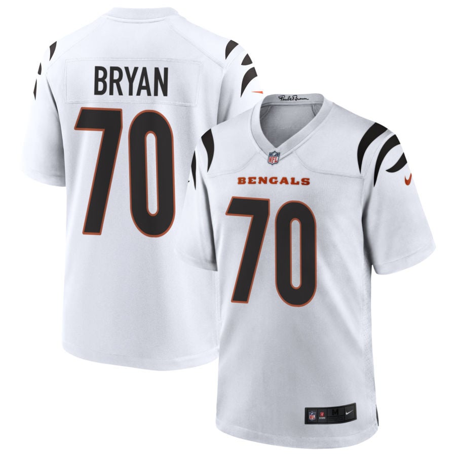 Taven Bryan Cincinnati Bengals 2025 Game Jersey - White