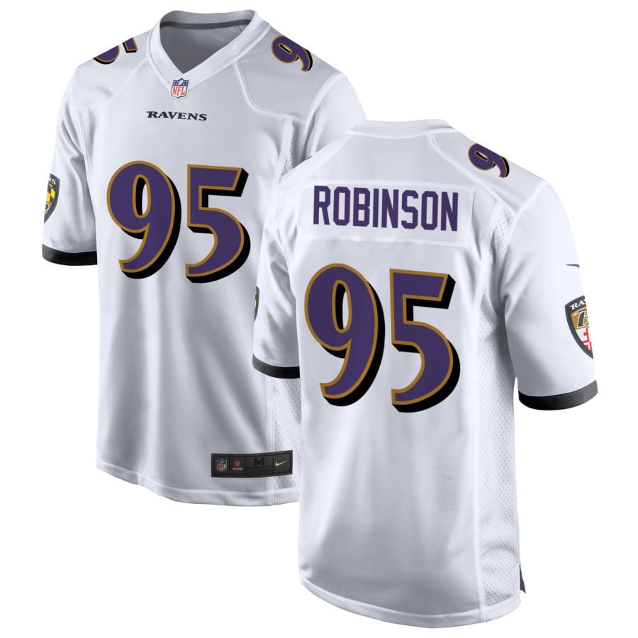 Tavius Robinson Baltimore Ravens 2025 Game Jersey - White