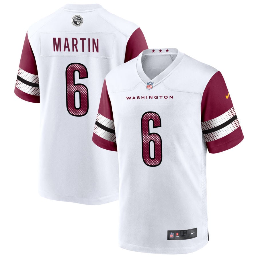 Tay Martin Washington Commanders 2025 Game Player Jersey - White
