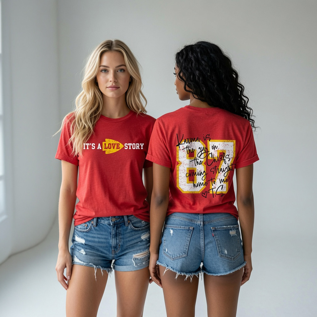 Taylor And Travis Marriage Love Story T-Shirt Swiftie Merch Best Gift For Sister