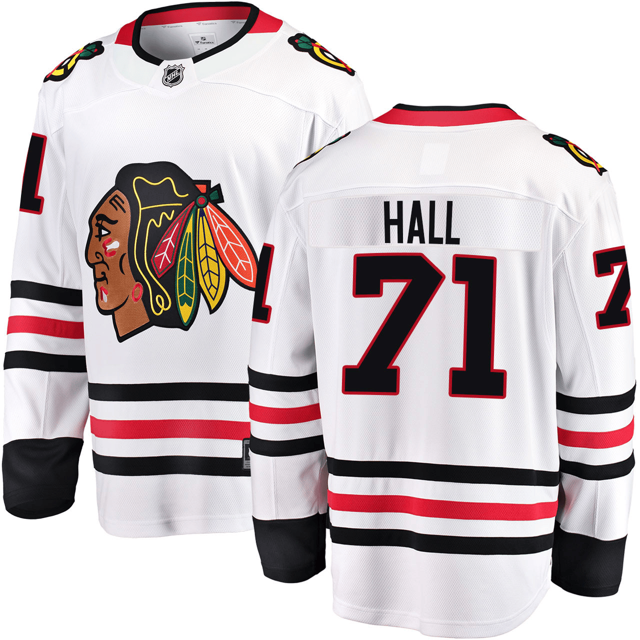 Taylor Hall Chicago Blackhawks 2025 Road Breakaway White Jersey
