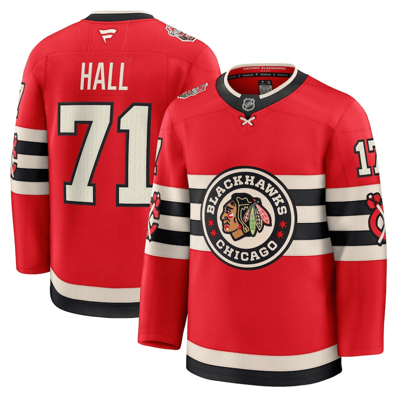 Taylor Hall Chicago Blackhawks 2025 Winter Classic Premium Red Jersey