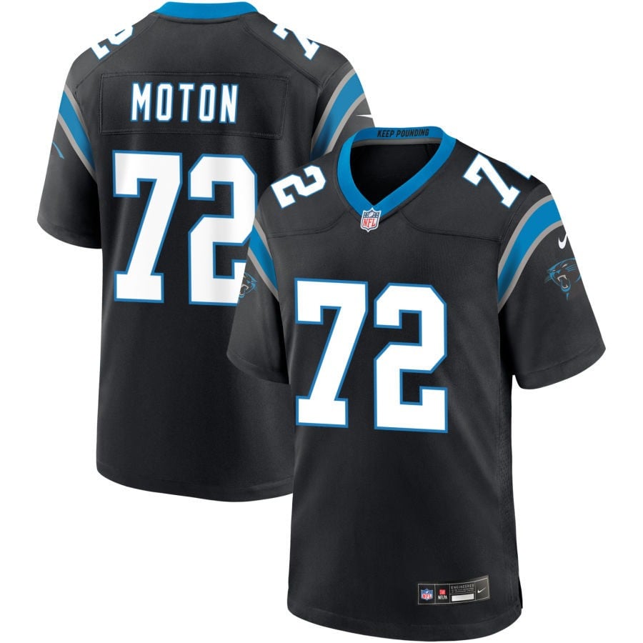 Taylor Moton Carolina Panthers 2025 Game Jersey - Black