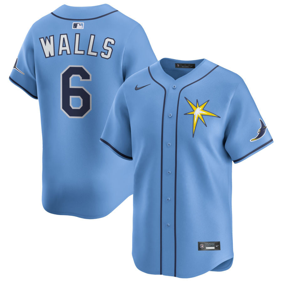 Taylor Walls Tampa Bay Rays 2025 Alternate Limited Jersey - Light Blue