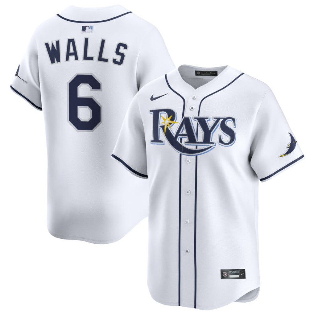 Taylor Walls Tampa Bay Rays 2026 Home Limited Jersey - White