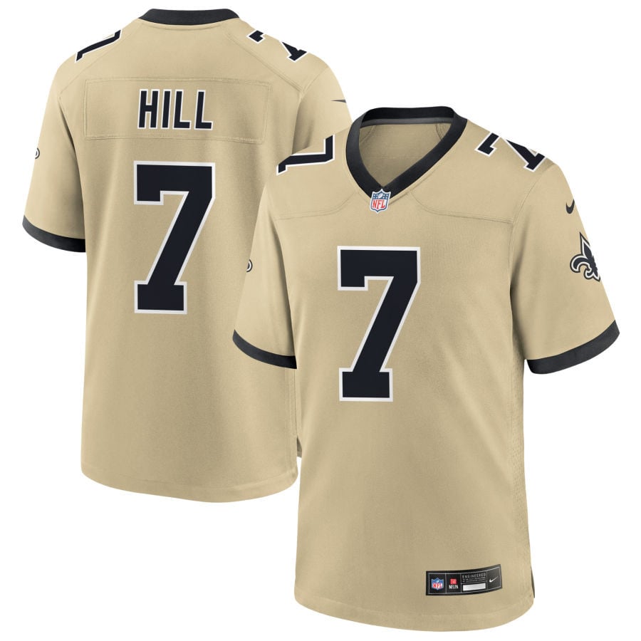 Taysom Hill New Orleans Saints 2025 Gameday Golds Alternate Game Jersey - Gold